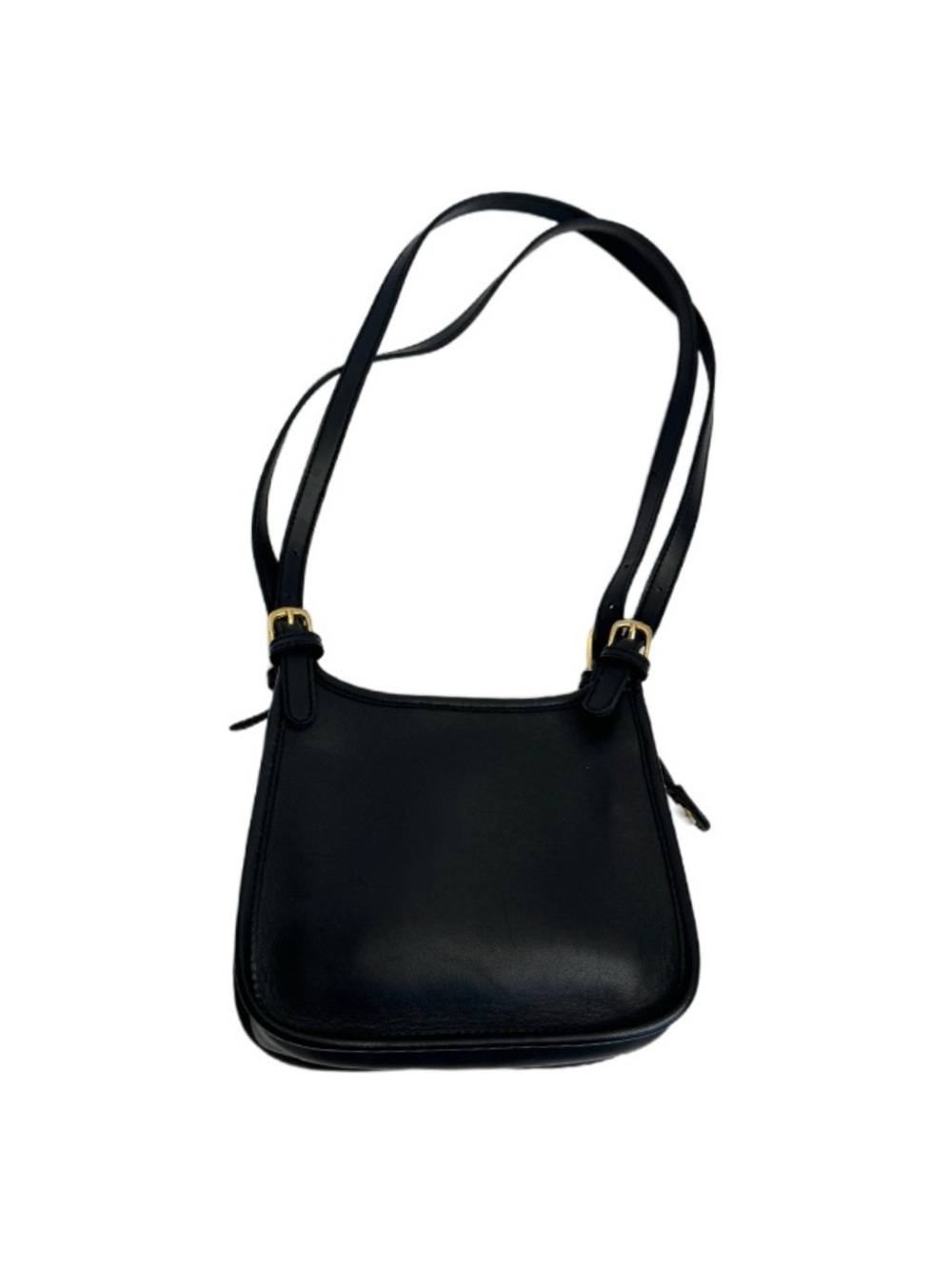 Vintage Valerie Stevens Black Pebbled Leather Shoulder Handbag Purse Small Mini